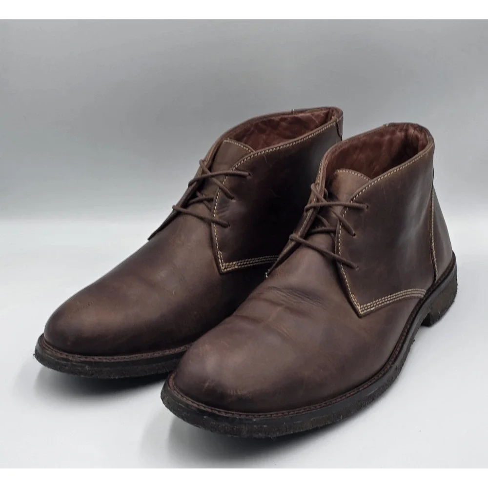 Johnston‎ & Murphy Copeland Chukka Boots Mens 10.5M 25-1870 Brown Leather